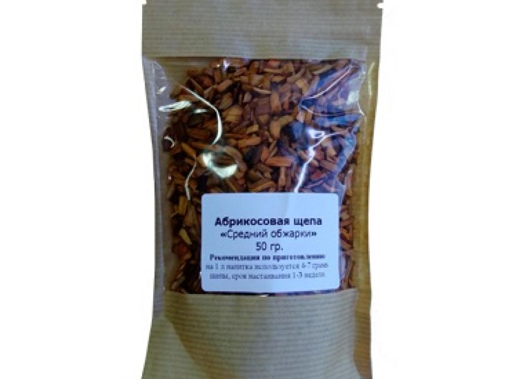 Абрикосовая щепа (средний обжиг), 50гр.
